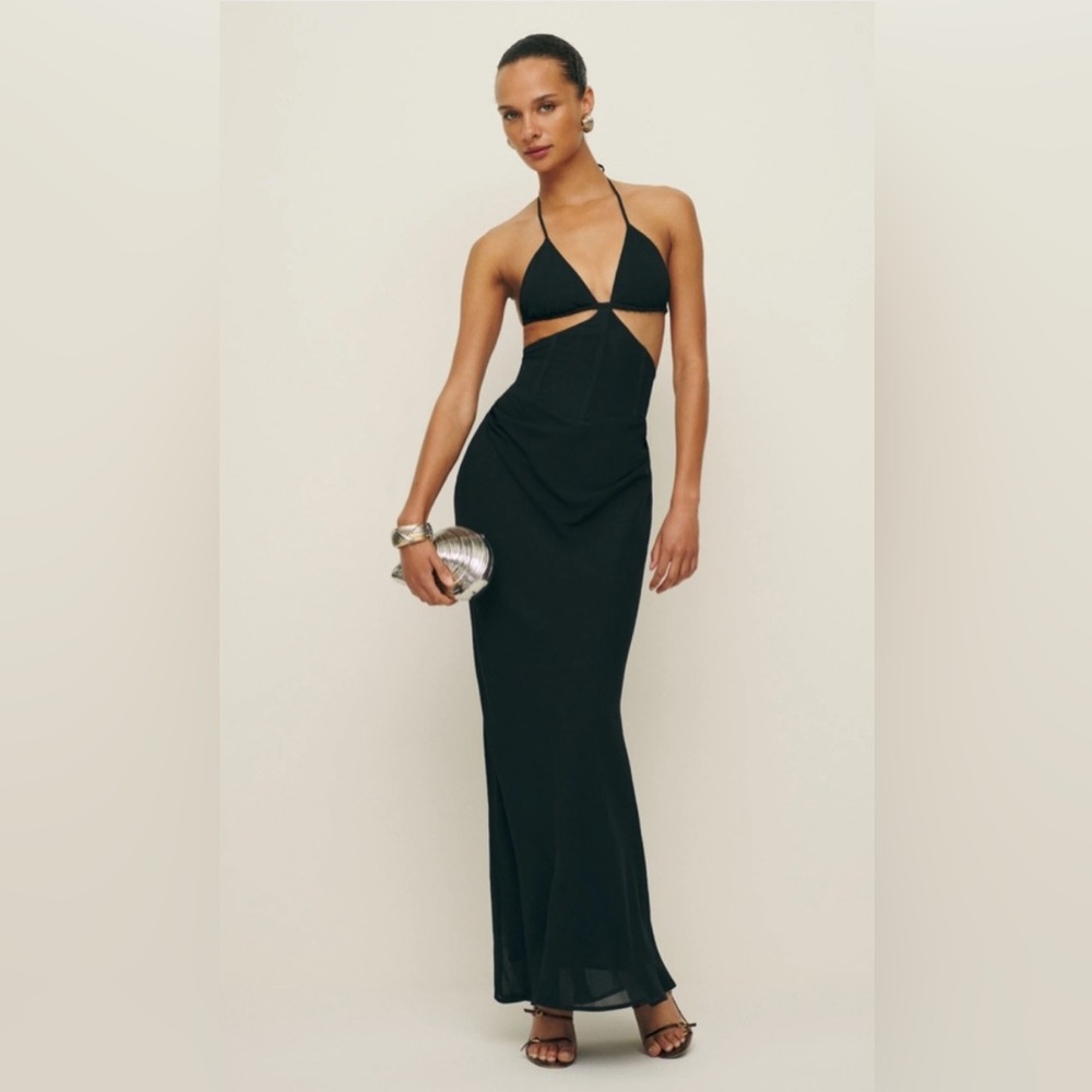 Reformation Ramona Black Maxi Dress – Size 4, NWT